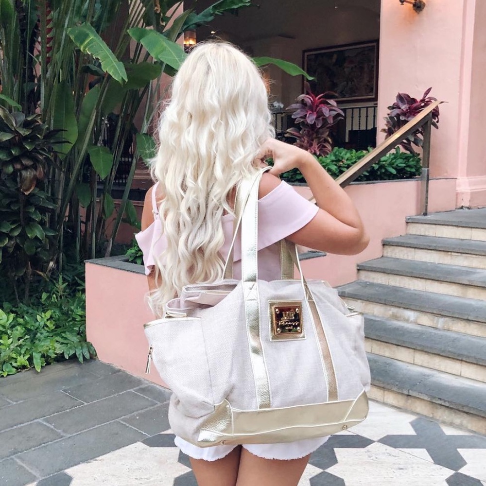MB Krauss beige/gold Large Diaper Bag